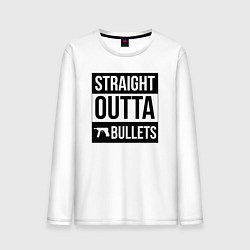 Мужской лонгслив Straight outta bullets