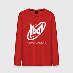 Лонгслив хлопковый мужской Nigma Galaxy logo, цвет: красный