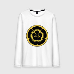 Лонгслив хлопковый мужской Клан Ода Total War: Shogun 2, цвет: белый