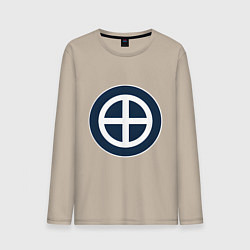 Лонгслив хлопковый мужской Клан Сацума Total War: Shogun 2, цвет: миндальный