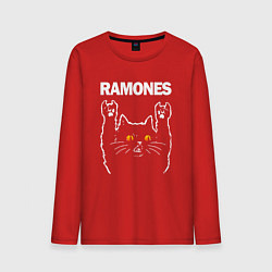 Мужской лонгслив Ramones rock cat