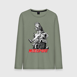 Мужской лонгслив Moto girl