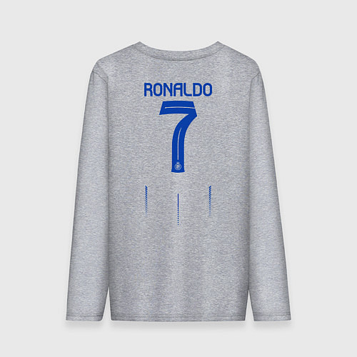 Мужской лонгслив Криштиану Роналду ФК Аль Наср форма 2324 домашняя / Меланж – фото 2