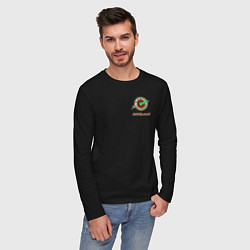 Лонгслив хлопковый мужской Космонавт из Planet Express, цвет: черный — фото 2