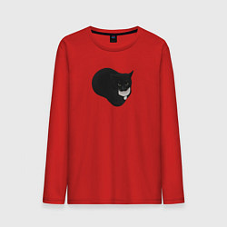 Лонгслив хлопковый мужской Maxwell cat, цвет: красный