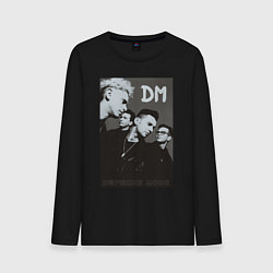 Лонгслив хлопковый мужской Depeche Mode 90 Violator, цвет: черный