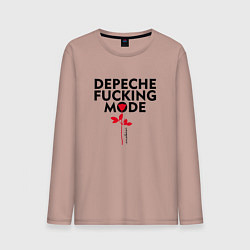 Мужской лонгслив Depeche Mode - Rose mode white
