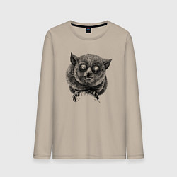 Лонгслив хлопковый мужской Долгопят, цвет: миндальный