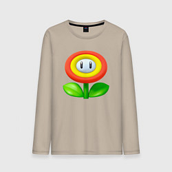 Мужской лонгслив Цветок Марио