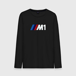 Лонгслив хлопковый мужской Bmw das auto, цвет: черный
