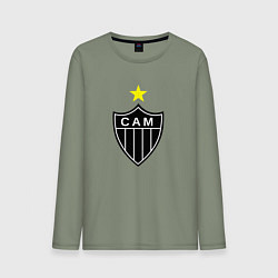 Лонгслив хлопковый мужской Атлетико Минейро, цвет: авокадо