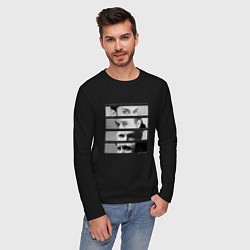 Лонгслив хлопковый мужской Depeche Mode - Your World In My Eyes, цвет: черный — фото 2