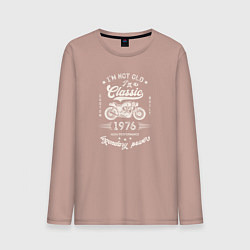 Лонгслив хлопковый мужской Классика 1976, цвет: пыльно-розовый