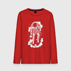 Мужской лонгслив Космонавт среди звезд