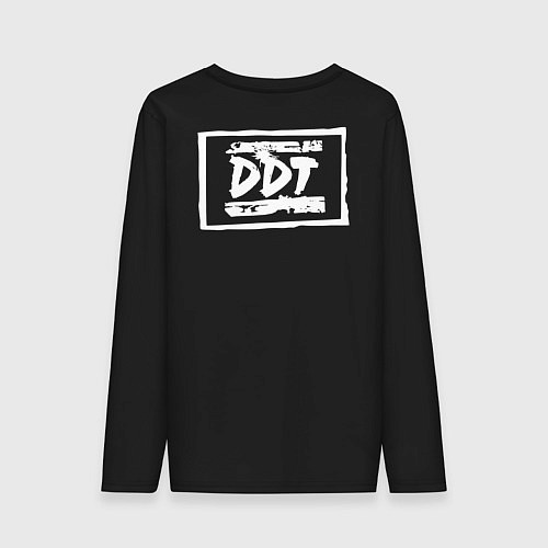 Мужской лонгслив DDT - Юрий Шевчук / Черный – фото 2