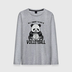 Мужской лонгслив Panda volleyball