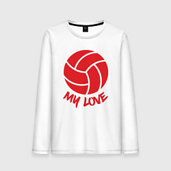 Мужской лонгслив Volleyball my love