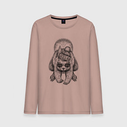 Мужской лонгслив Белка стильная