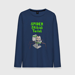 Мужской лонгслив Spider skibidi tualet