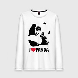 Мужской лонгслив I love panda