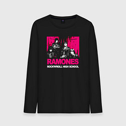 Мужской лонгслив Ramones rocknroll high school