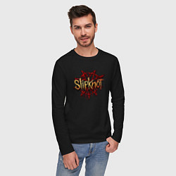 Лонгслив хлопковый мужской Slipknot original, цвет: черный — фото 2