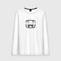 Мужской лонгслив Honda logo auto grey