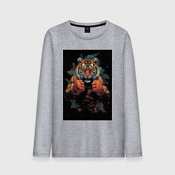Мужской лонгслив Боевой тигр Муай Тай