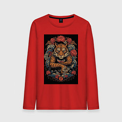 Мужской лонгслив Боевой тигр Муай Тай