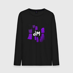 Лонгслив хлопковый мужской Depeche Mode - devotional world tour, цвет: черный