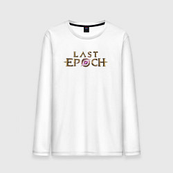 Лонгслив хлопковый мужской Logo Last Epoch, цвет: белый
