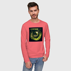 Лонгслив хлопковый мужской Static-X - Shadow Zone, цвет: коралловый — фото 2