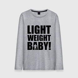 Лонгслив хлопковый мужской Light weight baby, цвет: меланж