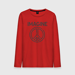 Лонгслив хлопковый мужской Peace imagine, цвет: красный