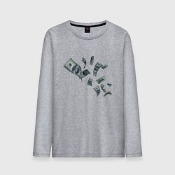 Мужской лонгслив Я люблю деньги