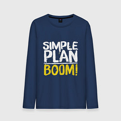Мужской лонгслив Simple plan - boom