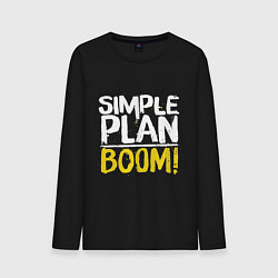 Мужской лонгслив Simple plan - boom