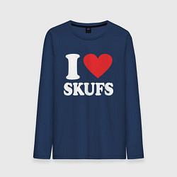 Мужской лонгслив I love - skufs