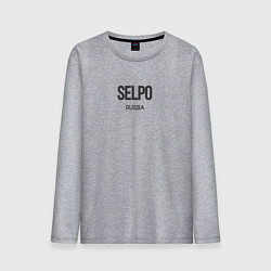 Лонгслив хлопковый мужской Selpo, цвет: меланж
