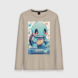 Мужской лонгслив Покемон Сквиртл