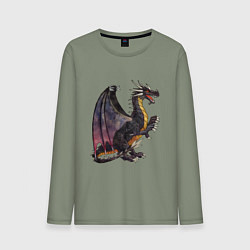 Мужской лонгслив HOMM3 Black Dragon
