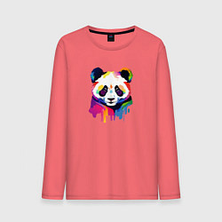 Мужской лонгслив Яркий портрет панды