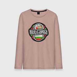Лонгслив хлопковый мужской Bulgaria, цвет: пыльно-розовый