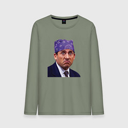 Лонгслив хлопковый мужской Prison mike Michael Scott офис, цвет: авокадо