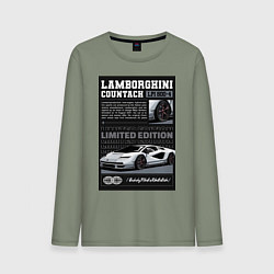 Мужской лонгслив Lamborghini countach