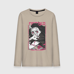 Мужской лонгслив Клинок рассекающий демонов Незуко kimetsu no yaiba