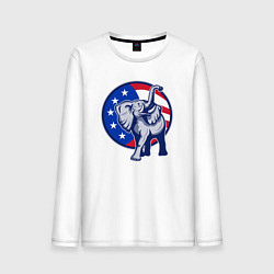 Мужской лонгслив USA elephant