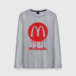 Лонгслив хлопковый мужской Mcdeath, цвет: меланж