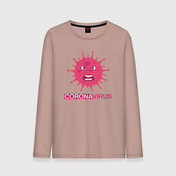 Мужской лонгслив Pink coronavirus