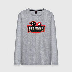 Лонгслив хлопковый мужской Sport fitness center, цвет: меланж